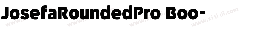 JosefaRoundedPro Boo字体转换